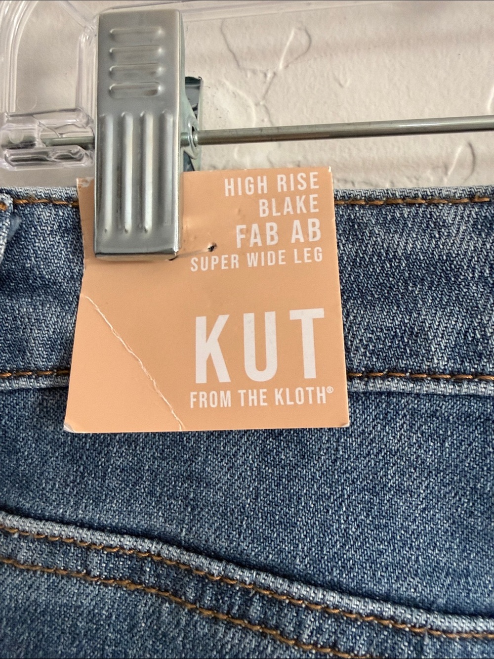 KUT From The Kloth high-rise BLAKE supe wide leg jeans size 4 NWT - Picture 3 of 7